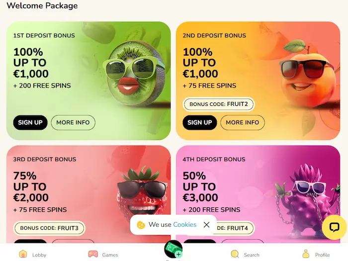 Fat Fruit Casino Australia promotions
